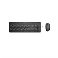 HP 235 Siyah Kablosuz Klavye Mouse Seti 2,4 GHz 1600 DPI (Pil Süresi 16 ay)