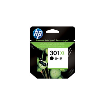 HP 301XL Yüksek Kapasiteli Siyah Orijinal Mürekkep Kartuşu